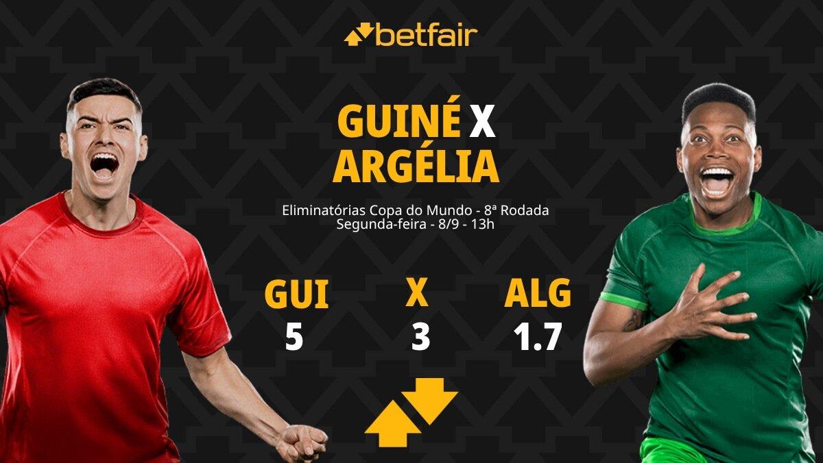 Guiné x Argélia - Eliminatórias Copa do Mundo: palpites, odds, estatísticas, onde assistir ao vivo, escalações e horário